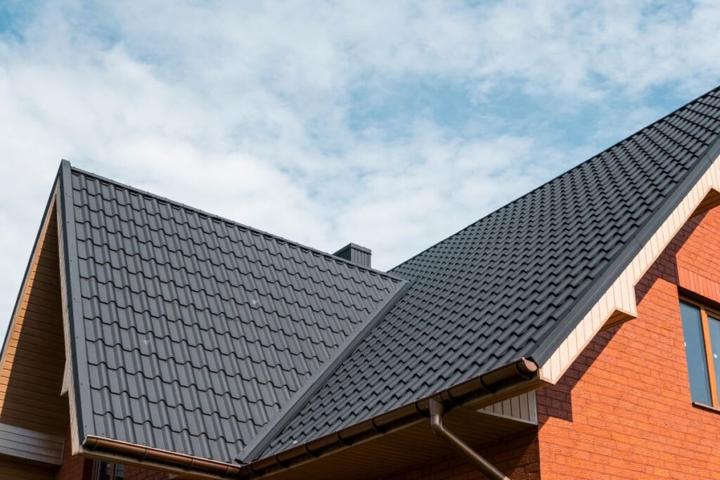 Full house with metal roofing