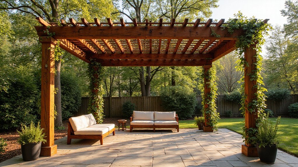 enhancing outdoor allure with timber pergola